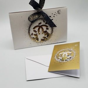 CHANEL Holiday Gift Bag with Card